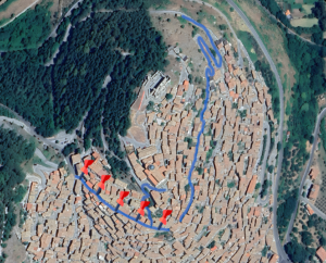 Interactive itinerary from Porta Ferrante to Piazza Croce