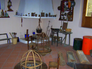 O interior da casa da fazenda​