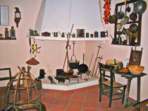O interior da casa da fazenda​