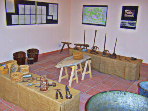 Seção dedicada ao pastoralismo no Museu da Agricultura e Pastorizia