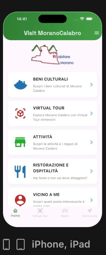 L’App “Visit MoranoCalabro” anche per IPhone – Il patrimonio storico e culturale in un click